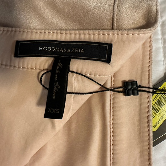 BCBGMAXAZRIA Pink Faux Suede Mini Skirt - XXS - Picture 6 of 9